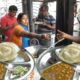 He is Hardworking but Happy - 5 Piece Naan Puri @ 20 rs - All Enjoying Cheap Lunch