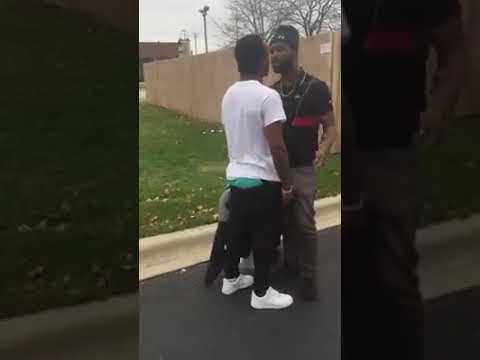 Hood fight #5 Dfolks out here knocking nigg@$ out ???