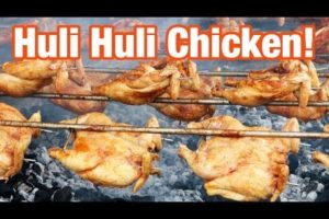 Huli Huli Chicken at Ray's Kiawe Broiled Chicken in Haleiwa, Hawaii