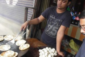 It's A Common Man Breakfast in Agartala - Mini Paratha @ 5 rs Each - Indian Street Food