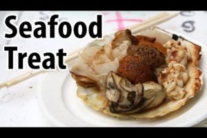 Japanese Street Food Seafood Treat (& My First Taste of "Shirako")