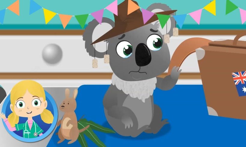 Shane the Koala, tortoise + rabbit visit Dr Poppy’s Pet Rescue | Animal Cartoons for Children