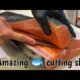 people are awesome amazing fish cutting skill