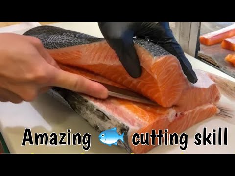 people are awesome amazing fish cutting skill