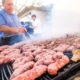 Amazing Street Food in Romania - $1.15 ROMANIAN MICI KEBABS!