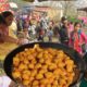 Bengali Husband Wife Selling Dal Pakoda @ 20 rs Per 100 gram - Indian Village Street Food