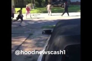 Big fight breaks out in Jacksonville Arkansas @hoodnewscash1