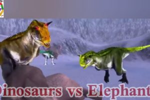 Dinosaurs vs Elephants | Elephant fight with Dinosaurs | Trex vs Elephants | Animal Fighting