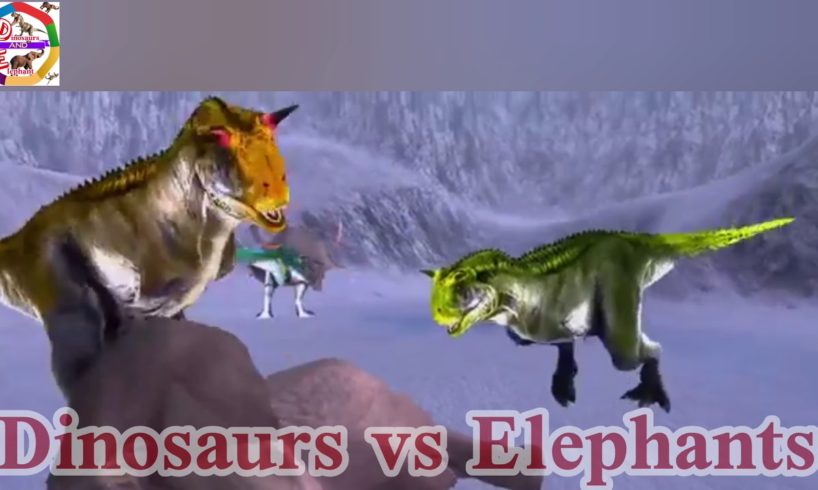 Dinosaurs vs Elephants | Elephant fight with Dinosaurs | Trex vs Elephants | Animal Fighting