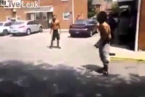 Just Another Ghetto Hood Fight KnockOut