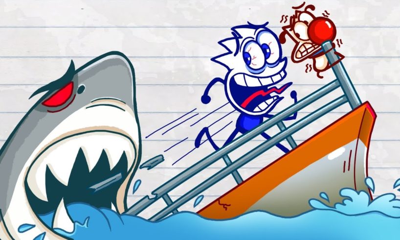 Mr. Fun's Near Death Experiences on Ship Titanic Deepfake | Funny Pencil Animation