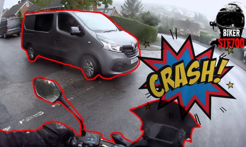 My near Death moment! motorbike vs van. Also the Biker Ste700 pull off in 5th gear challenge!