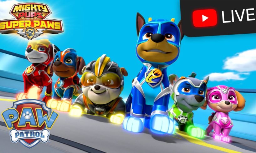 *NEW* ?PAW Patrol MIGHTY PUPS 24/7! Cartoons for Kids! Rescue Episodes MARATHON