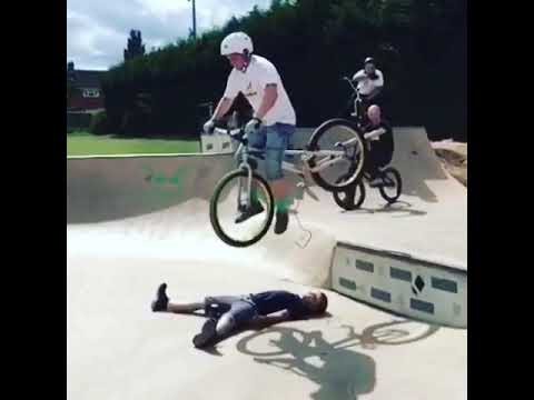 Near Death Bike Fail - He Nearly Died - Try Not To Laugh - Chain Snapped - BMX Fail