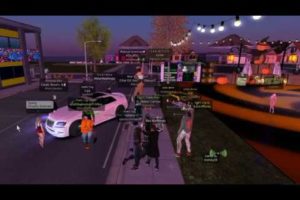 Second Life El-Negro Capone VS Kim - Swagg City Hood Fight