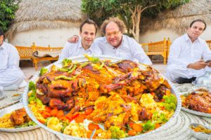 Street Food in Balochistan - GOLD STUFFED LAMB + INSANE BBQ Meat Tour of Chabahar, Iran!!!