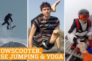 TOP FIVE: Snowscooter, Base Jumping, Yoga & Juggling | PEOPLE ARE AWESOME 2016