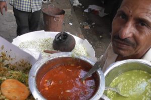 They are The Real Hard Worker - Mumbai Bhel & Chana Chatpati @ 20 rs Plate