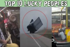 Top 10 Luckiest People in the World || Close calls || Near Death Experience ||