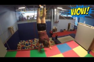 Trampoline wall tricks people are awesome