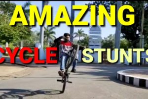 Amazing Cycle Stunts | School Students Doing Stunts With Cycle | Furqan Minto
