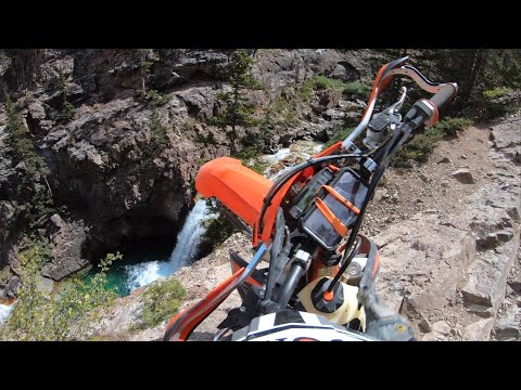 Amazing dirt bike fall and survival video. Schofield Pass, near Crested Butte, Colorado