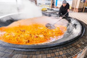 BIGGEST 4000KG Street Food in the WORLD - Extreme HORSE Plov HOT POT +  Street Food in Uzbekistan!!