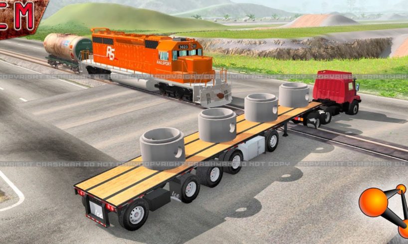 BeamNG Drive Diesel Train VS Heavy Vehicles #7