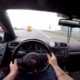 CRAZY NEAR DEATH Highway race on GOLF R