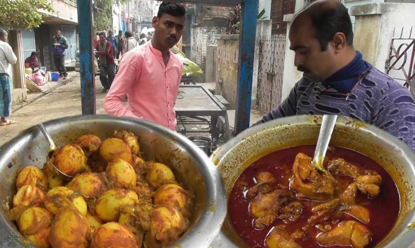 It's A Breakfast Time in Baharampur Natun Bazar - Paratha @ 10 rs Only - Indian Street Food