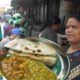 It's a Breakfast Time in Siliguri Hong Kong Market - 2 Paratha with 2 Curry @ 20 rs only