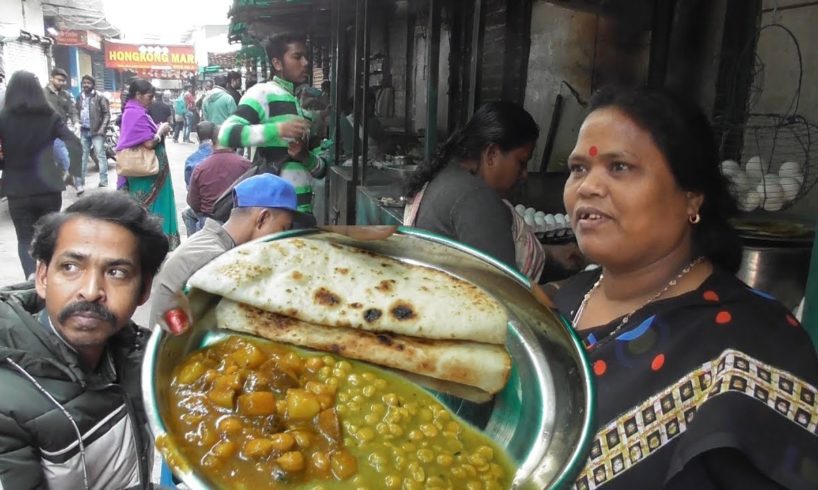 It's a Breakfast Time in Siliguri Hong Kong Market - 2 Paratha with 2 Curry @ 20 rs only