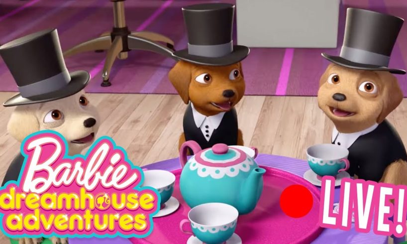 ? LIVE: CUTEST Puppies Moments! | Barbie Dreamhouse Adventures | Barbie