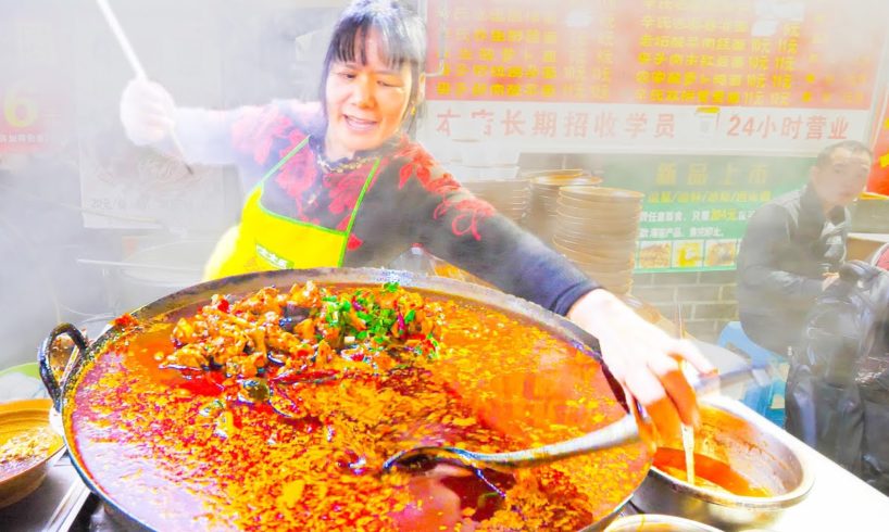 NUCLEAR Chinese Street Food NOODLE Tour of Chongqing, China - 5 INSANE SPICY + Chinese  Noodles!!