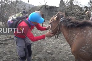 Philippines: PETA rescues animals stranded near Taal volcano despite lockdown