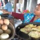 She's a Very Jolly & Hard Working Lady Street Vendor - Indian Railway Platform Street Food