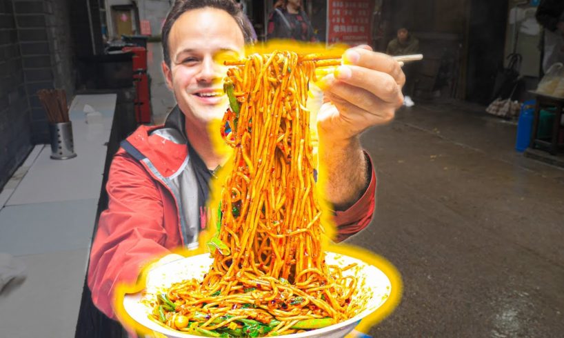The BEST Noodles in the WORLD!!! Chinese FIRE NOODLE + Street Food Tour of Chongqing - EXTREME!!!