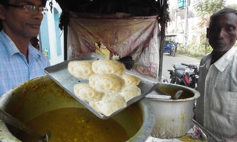 Universal Cheapest Breakfast - 2 Dal Puri with Curry 5 rs ($ 0 070) - Best Two Seller Brother