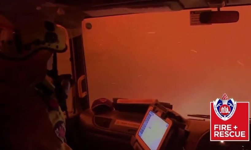 WATCH: Australia firefighter crew's life-or-death moments caught on camera