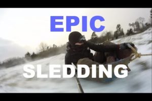 WE ALMOST DIED...EPIC SLEDDING!!!