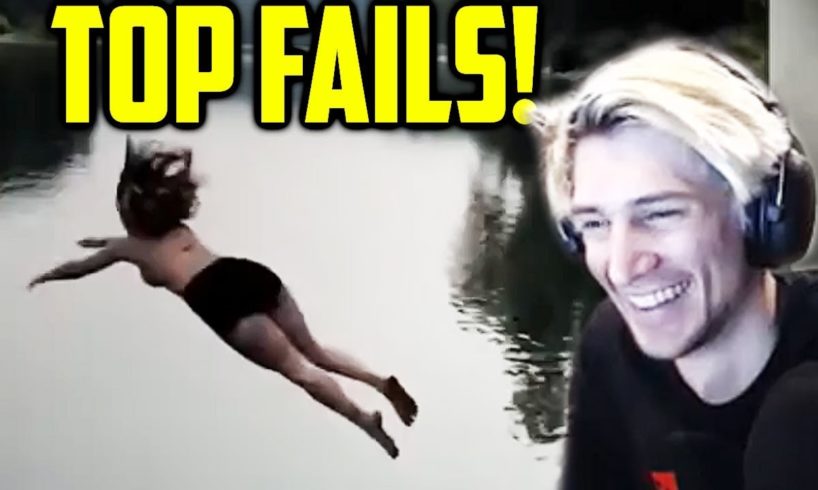 xQc Reacts to Top Fails & CRAZY NEAR DEATH EXPERIENCES!
