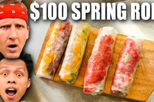 $1 Spring Roll VS $100 Spring Roll!!! Vietnam's Most Dynamic Street Food!!