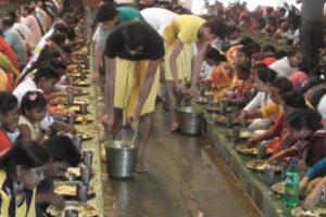 5000 Plates Finished within an Hour - People Eating Bhog - ISKON Temple Mayapur - Part 2