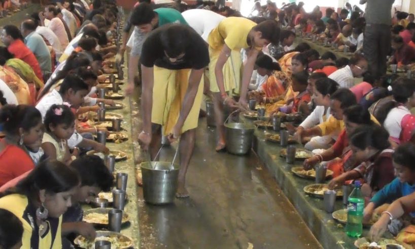 5000 Plates Finished within an Hour - People Eating Bhog - ISKON Temple Mayapur - Part 2