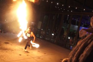 Amazing Ninja Fire Spinning Flaming Staffs and Blowing Fire! People Are Awesome