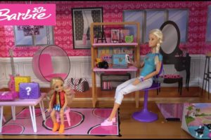 Barbie and Ken NEW Video with Chelsea and Cute Puppies in Barbie Dream House