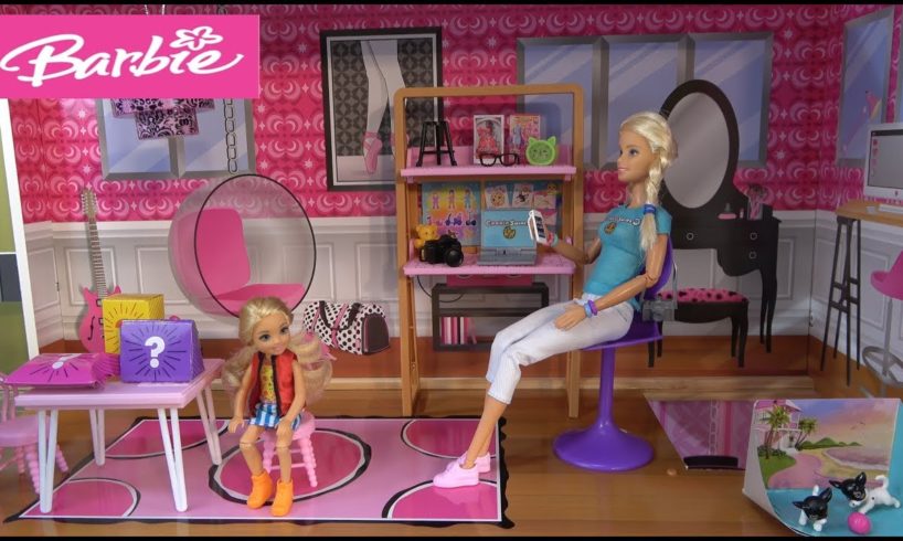 Barbie and Ken NEW Video with Chelsea and Cute Puppies in Barbie Dream House