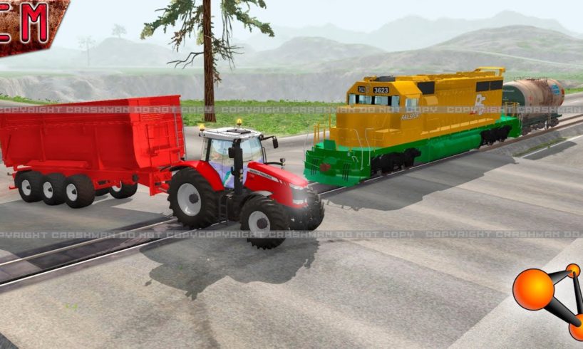 BeamNG Drive Diesel Train VS Heavy Vehicles Best Of compilation