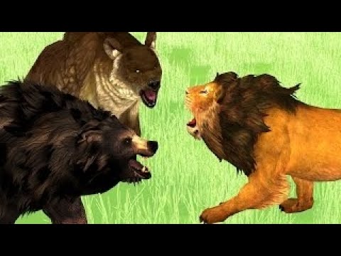 Big Battle Animals Fights Lion Vs Bear Dinosaurs, Tigers,Pythons,and more animal fights