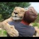Friendly Animals Hugging Humans